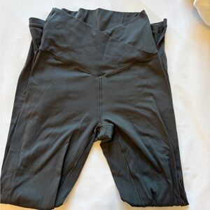 Aerie Charcoal High-Waisted Crossover Leggings